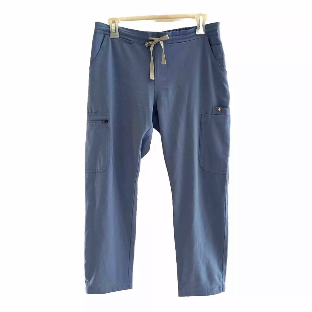 Figs Womens Small Petite Scrubs Pants Light Blue S/P Nurse Medical Uniform Small